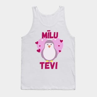 Priecīgu valentīndienu es mīlu tevi - Latviešu Tank Top